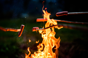 Don't cook or store food where you camp